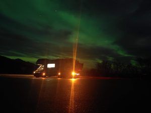 auroras boreales en autocaravana